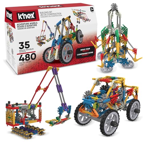 K'NEX 12418 Fantasie Ultimativer Baukasten mit 35 Modellen, Lernspielzeug für Jungen und Mädchen, 480-teiliges MINT-Lernset, Bauspielzeug für Kinder, Konstruktionsspielzeug ab 7 Jahren von K'nex