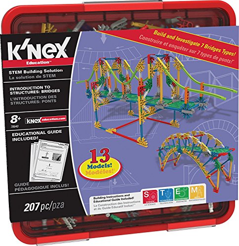 K'NEX 34249 - Education - Intro To Structures, Bridges - 207 Pieces - 8+ - Bau- und Konstruktionsspielzeug von Basic Fun