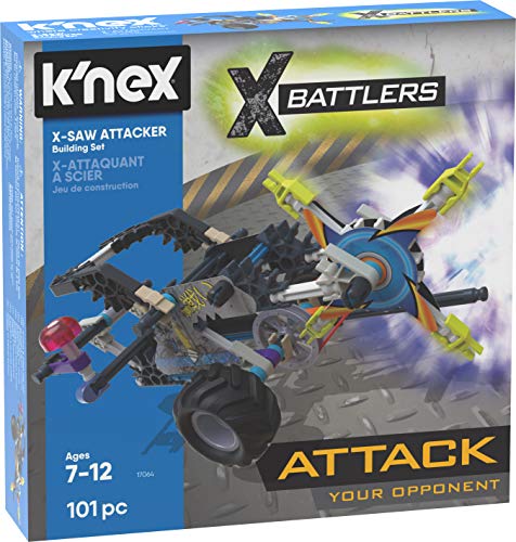 K'Nex 17064 Battlers X-Saw Attacker Bauset 101 Teile Alter 7 bis 12 Jahre Mehrfarbig von K'Nex