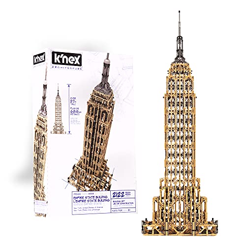 K'Nex 15259 Architecture Empire State Building Set, Hobby Craft Set for Kids and Adults, 2122 Piece Model Kit, Building Construction Set for Teenagers and Adults, Suitable for Children Aged 9 Years + von K'Nex