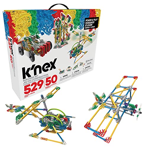 K'Nex 23012 Imagine Power and Play Motorised Building Set, Educational Toys for Kids, 529 Piece Stem Learning Kit, Engineering for Kids, Fun and Colourful Building Construction Toys for Kids Aged 7 + von Basic Fun