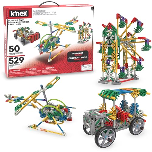 K'Nex 23012 Imagine Power and Play Motorised Building Set, Educational Toys for Kids, 529 Piece Stem Learning Kit, Engineering for Kids, Fun and Colourful Building Construction Toys for Kids Aged 7 + von Basic Fun