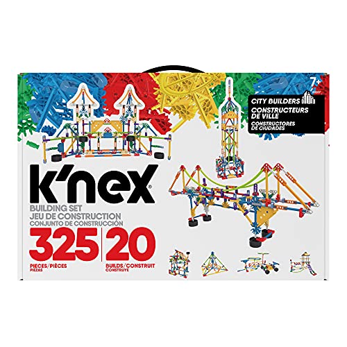 K'Nex 80207 City Builders Building Set, 3D Educational Toys for Kids, 325 Piece Stem Learning Kit, Engineering for Kids, Fun and Colourful 20 Model Building Construction Toy for Children Aged 7 + von Basic Fun