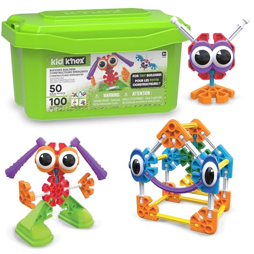 Kid K'NEX 85618 50 Baukasten für angehende Baumeister, Kinder-Bastelset mit 100 Teilen, Lernspielzeug für Kinder, Bauspielzeug für Jungen und Mädchen, Konstruktionsspielzeug ab 3 Jahren Kid K'NEX 85618 50 Baukasten für angehende Baumeister, Kinder-Bastelset mit 100 Teilen, Lernspielzeug für Kinder, Bauspielzeug für Jungen und Mädchen, Konstruktionsspielzeug ab 3 Jahren von K'Nex