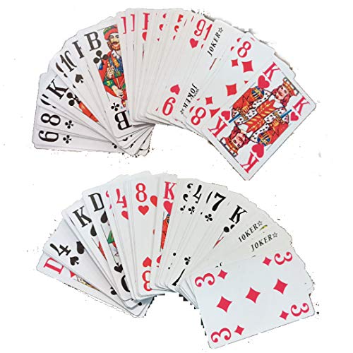 K-S-S Senioren Extra groß Spielkarten 10 X 55 ! Blatt Rommé-Canasta-Bridge Kartenspiel von K-S-S