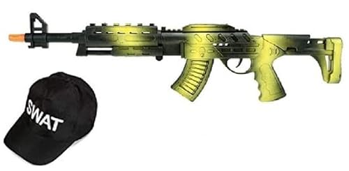 Neu K-S-S Für Kinder Swat Mütze inkl. AK-47 Sturmgewehr Maschinengewehr von K-S-S