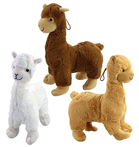 1 x Plüsch-Alpaka Lama stehend ca. 35 cm, 1 aus 3 Farben, 1 x Plüsch-Alpaka Lama stehend ca. 35 cm, 1 aus 3 Farben, von K-Toys