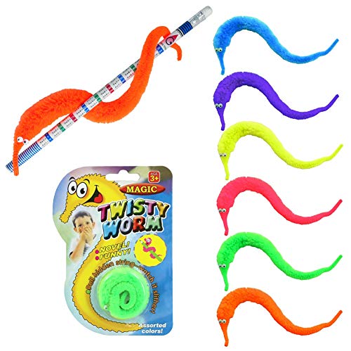 K-Toys 1 x Wurm - magischer Wurm Magic Twisty Worm, 1 aus 6 Farben von K-Toys