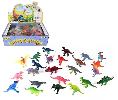 K-Toys 24er Set Dinosaurier ca. 5-7 cm - 24-Fach Sortiert, Kunststoff von K-Toys