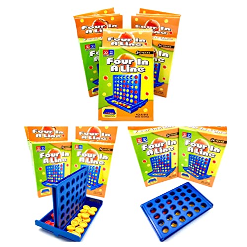 K-Toys Vier in Einer Reihe 4 Gewinnt Mini Reisespiel Mitgebsel ca.9,5x7cm Strategiespiel von K-Toys