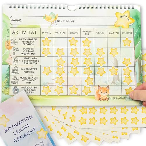 K.A.O.S by T&M Belohnungstafel Kinder – Motivationstafel ab 3 Jahren mit Wochenplan, Aufgaben & über 600 Stickern – ideal für Routinen & Selbstständigkeit K.A.O.S by T&M Belohnungstafel Kinder – Motivationstafel ab 3 Jahren mit Wochenplan, Aufgaben & über 600 Stickern – ideal für Routinen & Selbstständigkeit von K.A.O.S by T&M