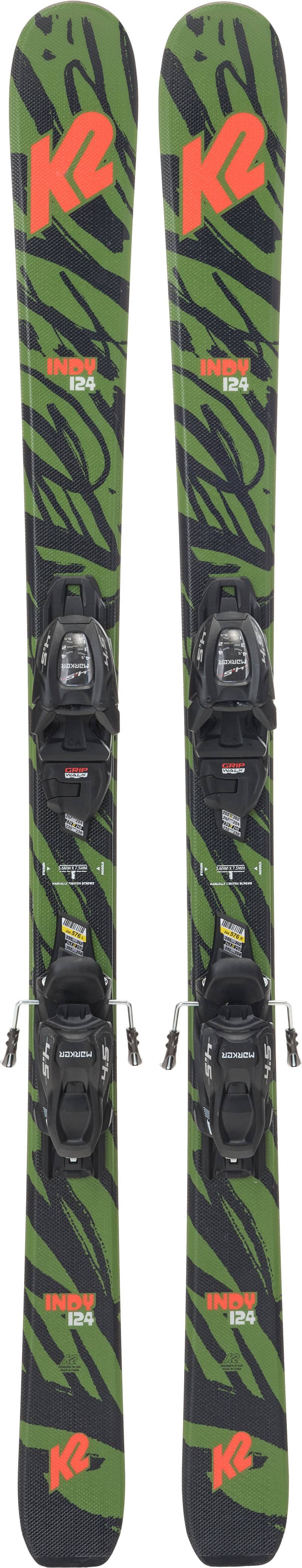 K2 Indy Fdt 4.5 Skier inkl. Bindungen, 124 cm von K2