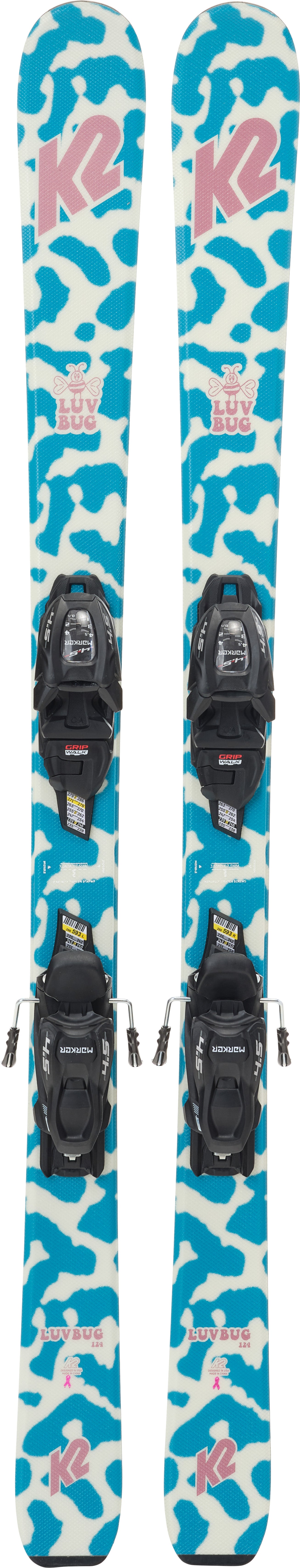 K2 Luv Bug Fdt 4.5 Skier inkl. Bindungen, 124 cm von K2