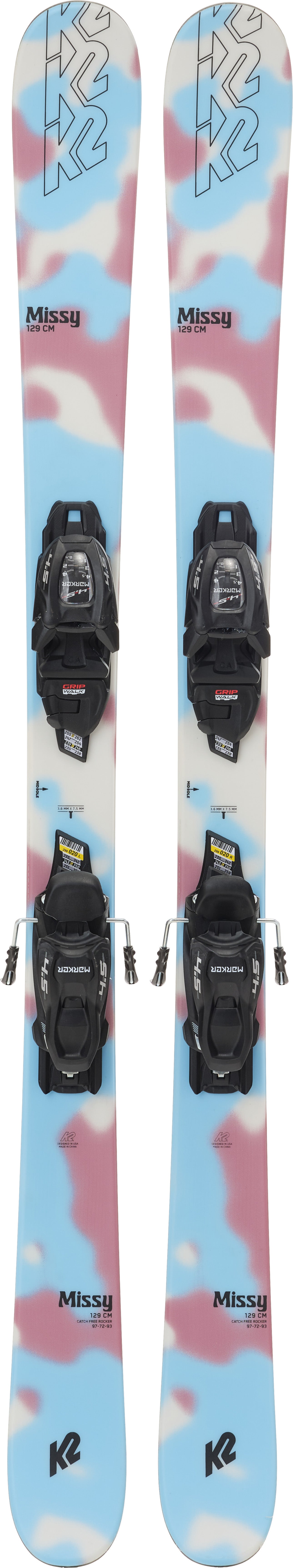 K2 Missy Fdt 4.5 Skier inkl. Bindungen, 109 cm von K2