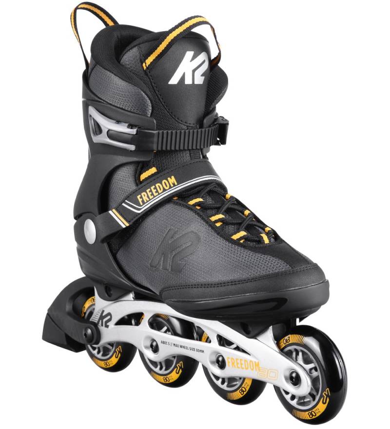 K2 Rollschuhe - Freedom M - Schwarz/Gelb - Inliner - K2 - 44,5 - Rollschuhe K2 Rollschuhe - Freedom M - Schwarz/Gelb - Inliner - K2 - 44,5 - Rollschuhe von K2