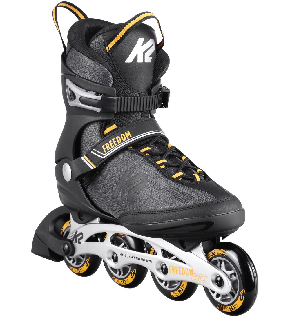 K2 Rollschuhe - Freedom M - Schwarz/Gelb - Inliner - K2 - 45 - Rollschuhe K2 Rollschuhe - Freedom M - Schwarz/Gelb - Inliner - K2 - 45 - Rollschuhe von K2