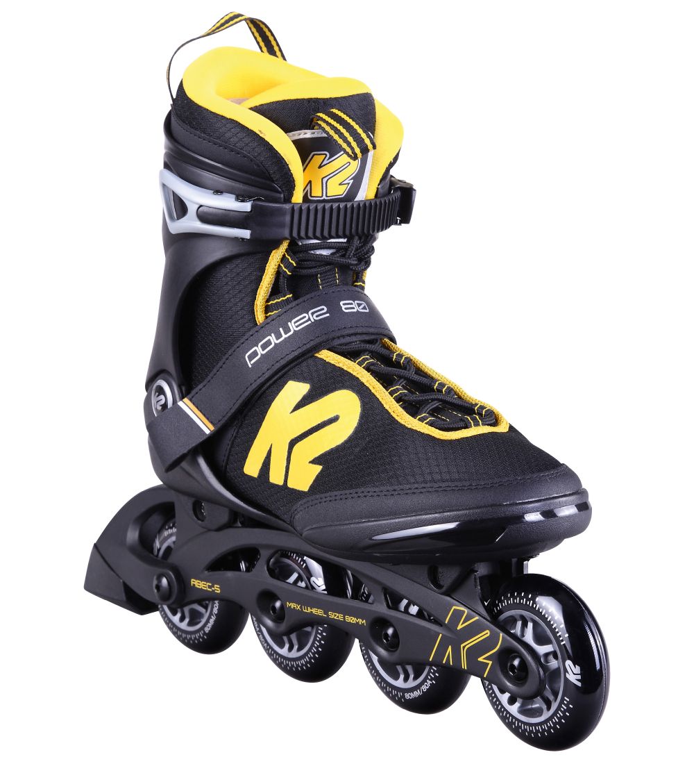 K2 Rollschuhe - Power 80 - Schwarz/Gelb - Inline - K2 - 44,5 - Rollschuhe K2 Rollschuhe - Power 80 - Schwarz/Gelb - Inline - K2 - 44,5 - Rollschuhe von K2