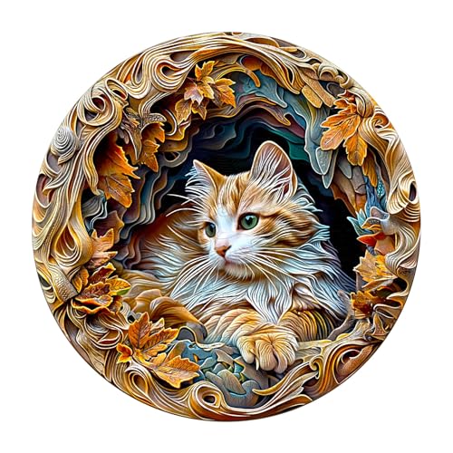 Holzpuzzle Erwachsene,KAAYEE 3D Katze Holz Puzzle Erwachsene,Unregelmäßige Einzigartige Puzzle,Einzigartige TierföRmige Holzpuzzles,Puzzle Erwachsene mit Geschenkbox aus Holz Holzpuzzle Erwachsene,KAAYEE 3D Katze Holz Puzzle Erwachsene,Unregelmäßige Einzigartige Puzzle,Einzigartige TierföRmige Holzpuzzles,Puzzle Erwachsene mit Geschenkbox aus Holz von KAAYEE