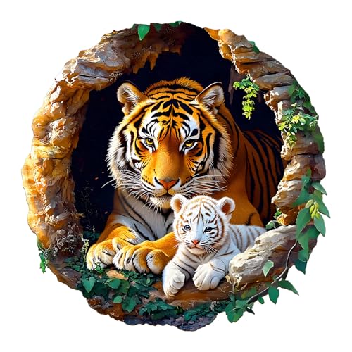 Holzpuzzle Erwachsene,KAAYEE 3D Tiger Familie Holz Puzzle Erwachsene,Unregelmäßige Einzigartige Puzzle,Einzigartige TierföRmige Holzpuzzles,Puzzle Erwachsene mit Geschenkbox aus Holz Holzpuzzle Erwachsene,KAAYEE 3D Tiger Familie Holz Puzzle Erwachsene,Unregelmäßige Einzigartige Puzzle,Einzigartige TierföRmige Holzpuzzles,Puzzle Erwachsene mit Geschenkbox aus Holz von KAAYEE