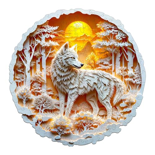 Holzpuzzle Erwachsene,KAAYEE Wolf Holz Puzzle Erwachsene,Unregelmäßige Einzigartige Puzzle,Einzigartige TierföRmige Holzpuzzles,Puzzle Erwachsene mit Geschenkbox aus Holz Holzpuzzle Erwachsene,KAAYEE Wolf Holz Puzzle Erwachsene,Unregelmäßige Einzigartige Puzzle,Einzigartige TierföRmige Holzpuzzles,Puzzle Erwachsene mit Geschenkbox aus Holz von KAAYEE