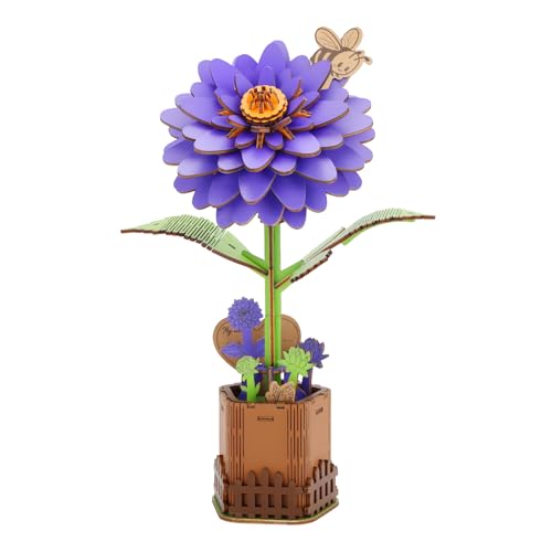 KAAYEE 3D Puzzle Blumen Dahlie, DIY-Blume Holzpuzzle Erwachsene Kreative Geschenke, Kunstblumen Holz Puzzles, Beste Heimdekoration Geschenkset für Freunde Kollegen und Familie KAAYEE 3D Puzzle Blumen Dahlie, DIY-Blume Holzpuzzle Erwachsene Kreative Geschenke, Kunstblumen Holz Puzzles, Beste Heimdekoration Geschenkset für Freunde Kollegen und Familie von KAAYEE