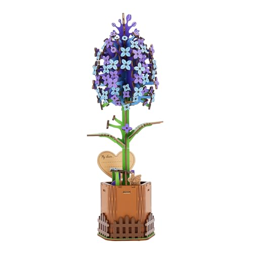 KAAYEE 3D Puzzle Blumen Flieder, DIY-Blume Holzpuzzle Erwachsene Kreative Geschenke, Kunstblumen Holz Puzzles für Kinder Jugendliche, Dankeschön Geschenkset für Freunde Lehrer und Familie KAAYEE 3D Puzzle Blumen Flieder, DIY-Blume Holzpuzzle Erwachsene Kreative Geschenke, Kunstblumen Holz Puzzles für Kinder Jugendliche, Dankeschön Geschenkset für Freunde Lehrer und Familie von KAAYEE