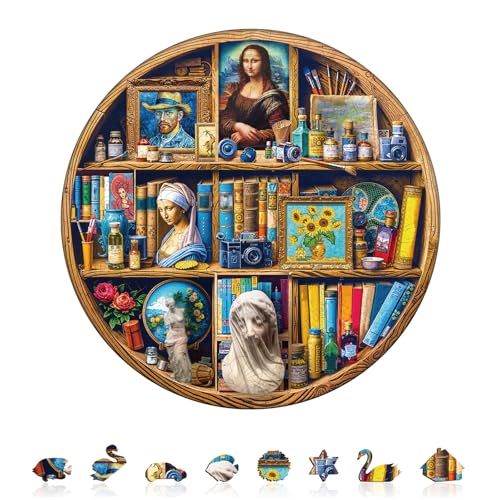 KAAYEE Holzpuzzle Erwachsene, 270pcs Künstlerkleiderschrank Holz Puzzle Erwachsene, Unregelmäßige Einzigartige Puzzle, Einzigartige TierföRmige Holzpuzzles, mit Geschenkbox aus Holz von KAAYEE