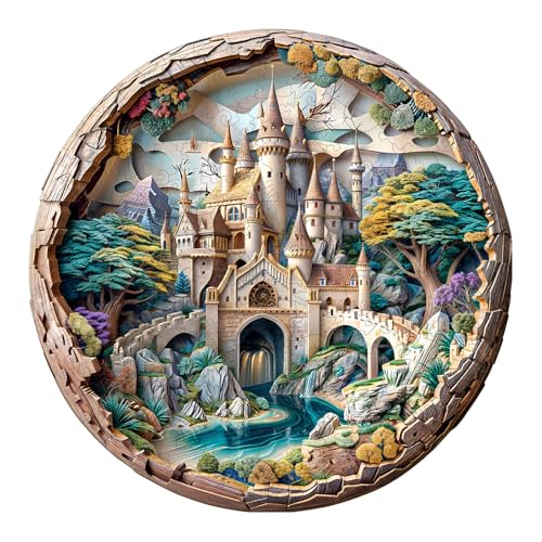 KAAYEE Holzpuzzle Erwachsene, 3D-Schloss Unregelmäßige Holz Puzzle Erwachsene, Einzigartige TierföRmige Holzpuzzles, Einzigartige Puzzle, mit Geschenkbox aus Holz KAAYEE Holzpuzzle Erwachsene, 3D-Schloss Unregelmäßige Holz Puzzle Erwachsene, Einzigartige TierföRmige Holzpuzzles, Einzigartige Puzzle, mit Geschenkbox aus Holz von KAAYEE