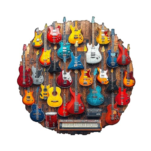 KAAYEE Holzpuzzle Erwachsene Gitarrenwand, 265 Teile Unregelmäßige Puzzle Holz Erwachsene, Einzigartige TierföRmige Holzpuzzles, Einzigartige Puzzle, mit Geschenkbox aus Holz KAAYEE Holzpuzzle Erwachsene Gitarrenwand, 265 Teile Unregelmäßige Puzzle Holz Erwachsene, Einzigartige TierföRmige Holzpuzzles, Einzigartige Puzzle, mit Geschenkbox aus Holz von KAAYEE