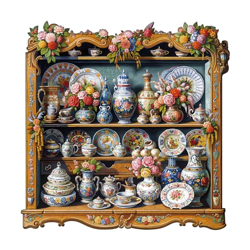 KAAYEE Holzpuzzle Erwachsene Porzellanschätze, 270 Teile Unregelmäßige Puzzle Holz Erwachsene, Einzigartige TierföRmige Holzpuzzles, Einzigartige Puzzle, mit Geschenkbox aus Holz KAAYEE Holzpuzzle Erwachsene Porzellanschätze, 270 Teile Unregelmäßige Puzzle Holz Erwachsene, Einzigartige TierföRmige Holzpuzzles, Einzigartige Puzzle, mit Geschenkbox aus Holz von KAAYEE