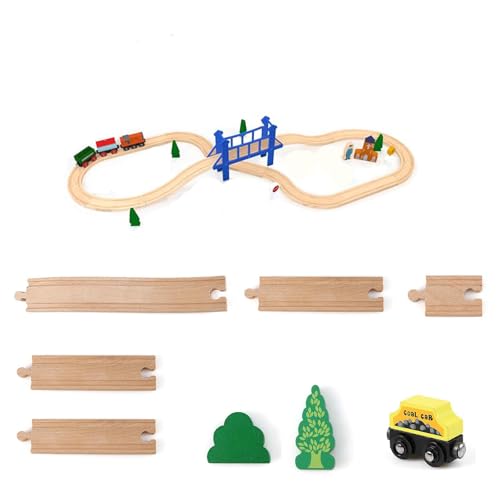 KABENFIS Holz-Zug-Set mit Holz-Aufbewahrungsbox für Jungen und Mädchen KABENFIS Holz-Zug-Set mit Holz-Aufbewahrungsbox für Jungen und Mädchen von KABENFIS