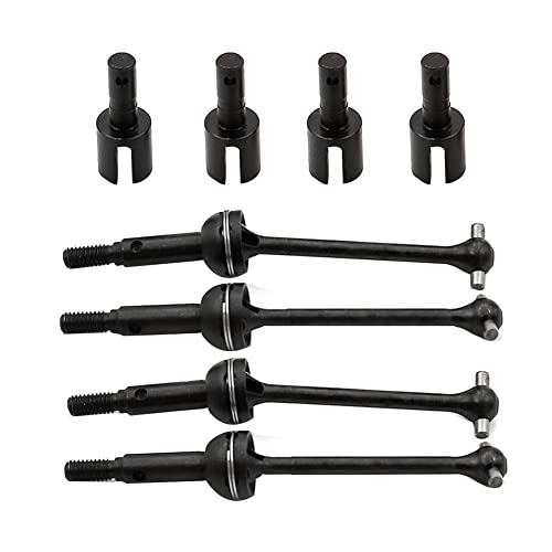 KACPLY 8-Teiliges Metall-Stahl-Getriebegelenk Cup Cup Drive Shaft Set CVD für LC Racing PTG-2 PTG2 1/10 RC Car Upgrade Parts von KACPLY