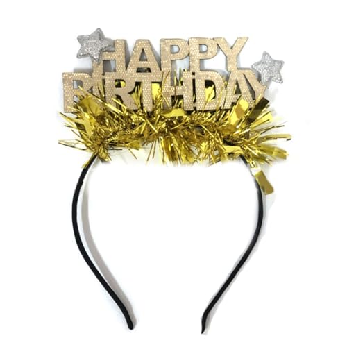 KADSXIYA Glänzendes Haarband mit Aufschrift "Happy Birthday", für Damen, mit Lametta-Glitzer von KADSXIYA