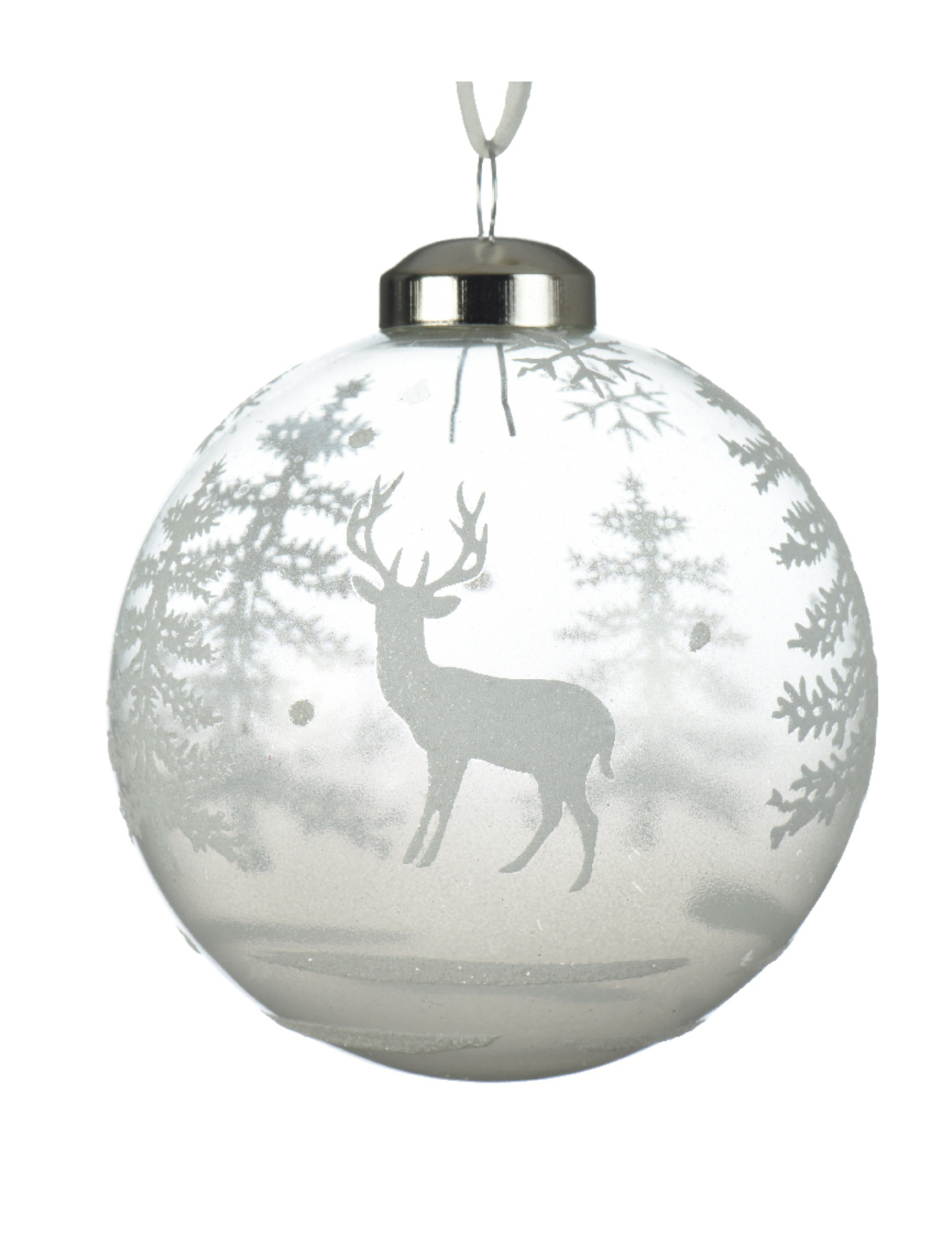 3 transparente Glaskugeln mit Schneemotiven 8 cm für den Tannenbaum 3 transparente Glaskugeln mit Schneemotiven 8 cm für den Tannenbaum von KAEMING B.V.