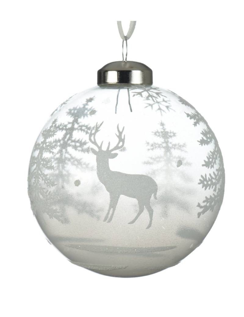 3 transparente Glaskugeln mit Schneemotiven 8 cm für den Tannenbaum 3 transparente Glaskugeln mit Schneemotiven 8 cm für den Tannenbaum von KAEMING B.V.