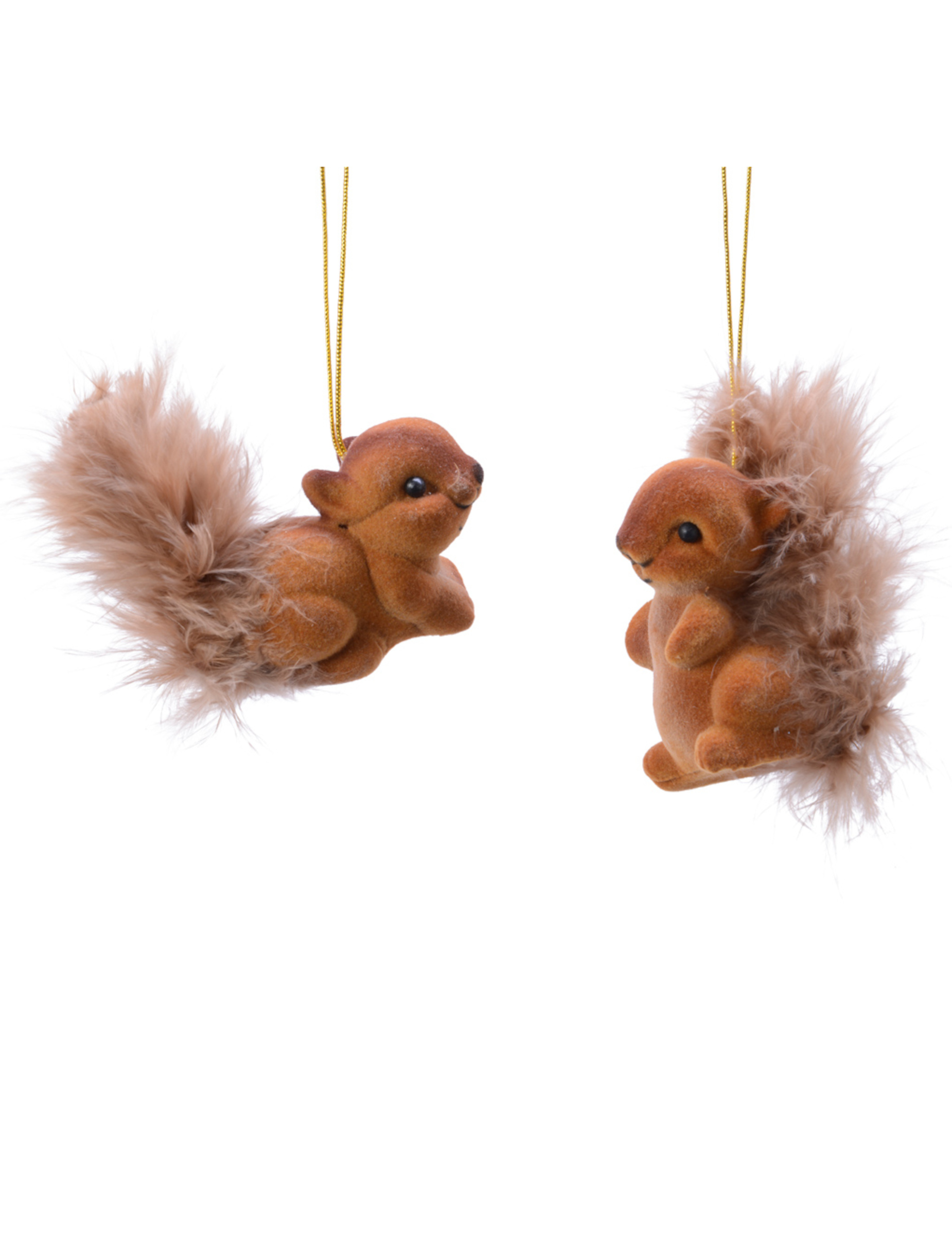 Eichhörnchen-Anhänger Christbaumschmuck 2-Stück braun 4-6 cm Eichhörnchen-Anhänger Christbaumschmuck 2-Stück braun 4-6 cm von KAEMING B.V.