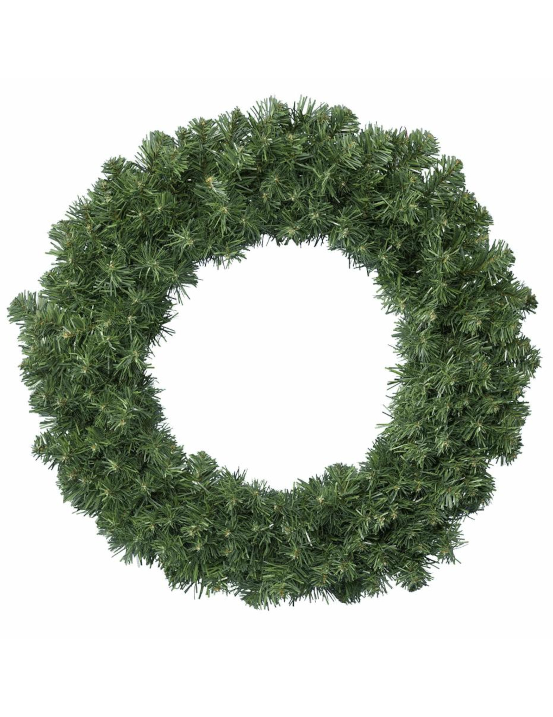 Einfacher Weihnachtskranz zum selbst dekorieren grün 40 cm Einfacher Weihnachtskranz zum selbst dekorieren grün 40 cm von KAEMING B.V.