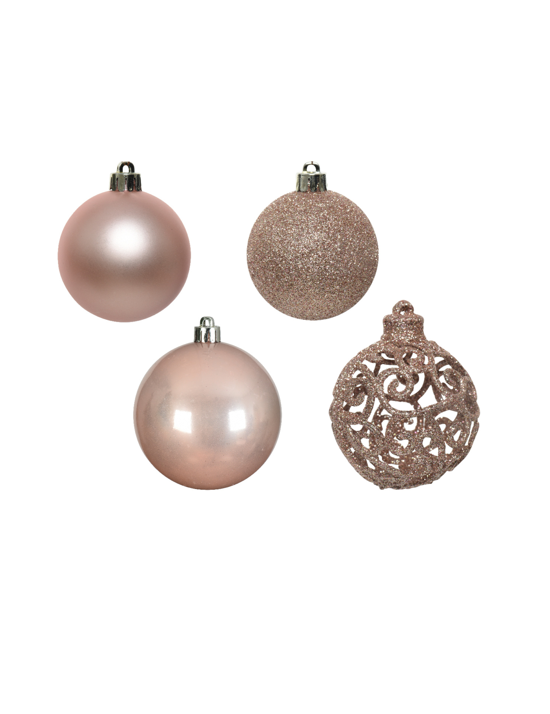 Kleine Weihnachtskugeln rosa 16 Stück 6 cm Kleine Weihnachtskugeln rosa 16 Stück 6 cm von KAEMING B.V.