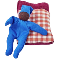 KÄTHE KRUSE K110015 BABY mit Schlafsack karo rot von KÄTHE KRUSE