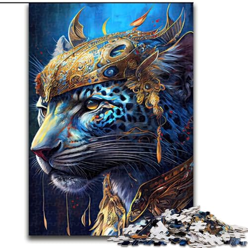 1000-Teile-Puzzle für Erwachsene „Der majestätische Jaguar“ aus Holz, interaktives Familienspiel, geeignet für Kinder ab 14 Jahren, 50x75cm, für Feiertage, Geburtstage und Familienspieleabende von KAEUVBAOP