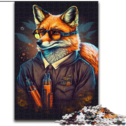 1000-teiliges Puzzle, Fuchstier, aus Holz, hochschwieriges Denkspiel für Teenager, 50x75cm, für Heimdekoration, Gehirntraining 1000-teiliges Puzzle, Fuchstier, aus Holz, hochschwieriges Denkspiel für Teenager, 50x75cm, für Heimdekoration, Gehirntraining von KAEUVBAOP