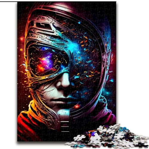 1000-teiliges Puzzle „Gesicht der Tausend Welten“ aus Holz,ideal als Dekoration für Zuhause und Büro, Geburtstag,50x75cm,Aktivität für Erwachsene und die ganze Familie von KAEUVBAOP