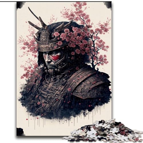 1000-teiliges Puzzle Art Japanese Ninja aus Holz,ideal als Dekoration für Zuhause und Büro, Geburtstag,50x75cm,Aktivität für Erwachsene und die Familie,DIY-Geschenk von KAEUVBAOP