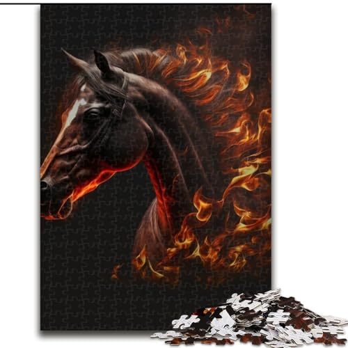 1000-teiliges Puzzle Pferd aus Holz, hochschwieriges Denkspiel für Teenager, 50x75cm, für Heimdekoration, Gehirntraining 1000-teiliges Puzzle Pferd aus Holz, hochschwieriges Denkspiel für Teenager, 50x75cm, für Heimdekoration, Gehirntraining von KAEUVBAOP
