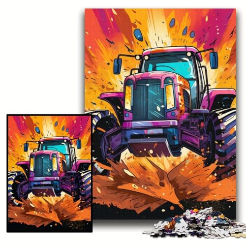 1000-teiliges Puzzle für Erwachsene, Bunte Traktor-Puzzles für Erwachsene, perfekt für Halloween, Weihnachten, Geburtstagsgeschenk, Größe 50x75cm 1000-teiliges Puzzle für Erwachsene, Bunte Traktor-Puzzles für Erwachsene, perfekt für Halloween, Weihnachten, Geburtstagsgeschenk, Größe 50x75cm von KAEUVBAOP