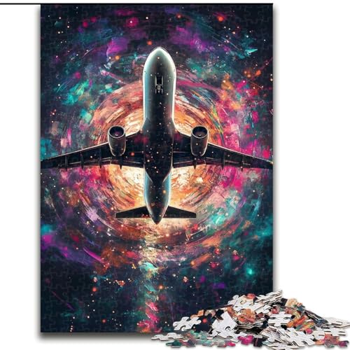 1000-teiliges Puzzle für Erwachsene, Farbflugzeug-Puzzle, Familienaktivität, einzigartiges Geschenk für Feiertage und Geburtstage, 50x75cm von KAEUVBAOP