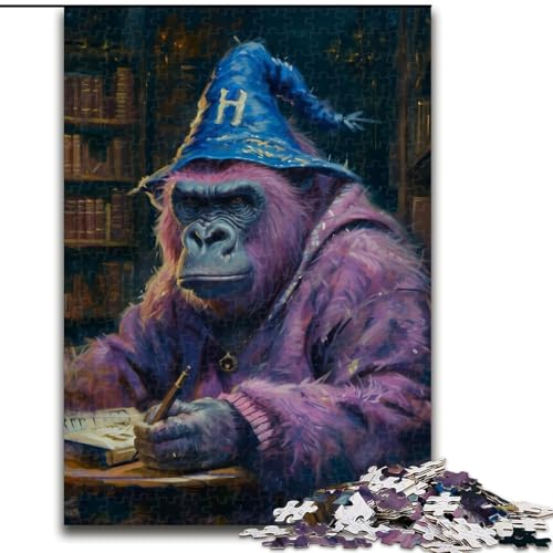 1000-teiliges Puzzle für Erwachsene, Gorilla-Zauberer-Puzzle, pädagogisches Denkspiel, künstlerische Heim- und Bürodekoration, ab 14 Jahren, 50x75cm 1000-teiliges Puzzle für Erwachsene, Gorilla-Zauberer-Puzzle, pädagogisches Denkspiel, künstlerische Heim- und Bürodekoration, ab 14 Jahren, 50x75cm von KAEUVBAOP