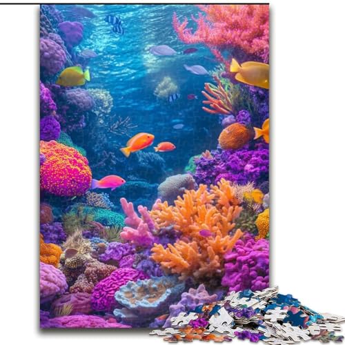 1000-teiliges Puzzle für Erwachsene, Meereswelt-Puzzle, pädagogisches Denkspiel, künstlerische Heim- und Bürodekoration, ab 14 Jahren, 50x75cm 1000-teiliges Puzzle für Erwachsene, Meereswelt-Puzzle, pädagogisches Denkspiel, künstlerische Heim- und Bürodekoration, ab 14 Jahren, 50x75cm von KAEUVBAOP