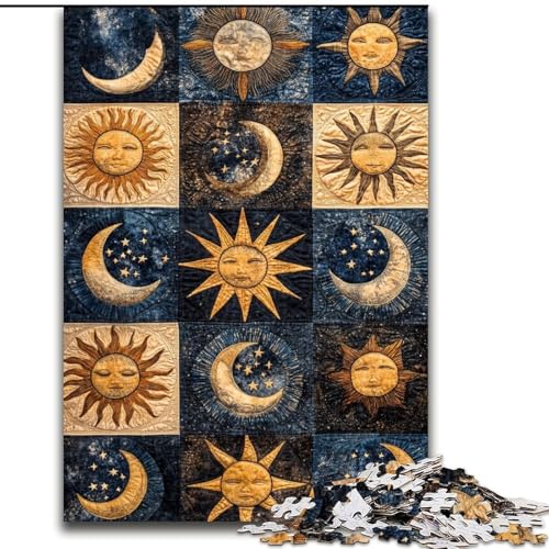 1000-teiliges Puzzle für Erwachsene, Sonne- und Mond-Collage-Puzzle, pädagogisches Denkspiel, künstlerische Heim- und Bürodekoration, ab 14 Jahren, 50x75cm 1000-teiliges Puzzle für Erwachsene, Sonne- und Mond-Collage-Puzzle, pädagogisches Denkspiel, künstlerische Heim- und Bürodekoration, ab 14 Jahren, 50x75cm von KAEUVBAOP