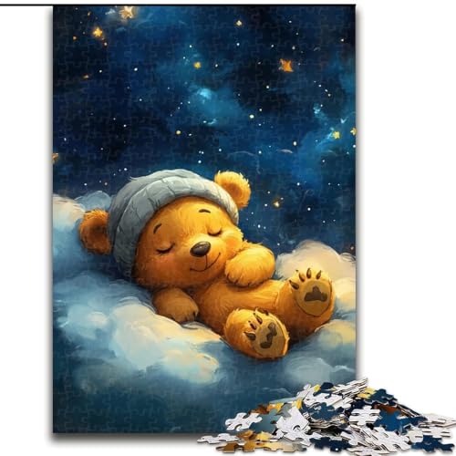 1000-teiliges Puzzle für Erwachsene, Teddybär-Puzzle, pädagogisches Denkspiel, künstlerische Heim- und Bürodekoration, ab 14 Jahren, 50x75cm 1000-teiliges Puzzle für Erwachsene, Teddybär-Puzzle, pädagogisches Denkspiel, künstlerische Heim- und Bürodekoration, ab 14 Jahren, 50x75cm von KAEUVBAOP